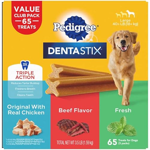 Pedigree Dentastix 65 Piece Variety Pack, 3.5 Pound