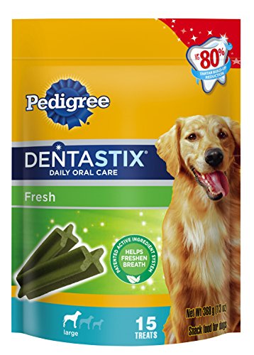 Pedigree Dentastix Fresh Large Treats For Dogs, 13Oz. Pouch-15 Ct.