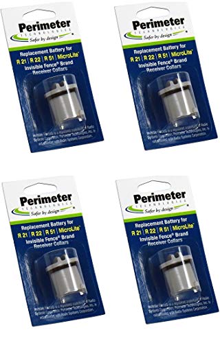Perimeter Technologies Invisible Fence Collar Battery - Brand Compatible - Includes eOutletDeals Pet Towel (4 Pack)