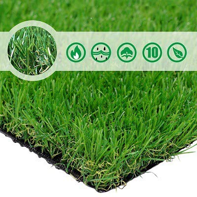 Pet Pad Artificial Grass Turf 7' x13'- Realistic Thick Synthetic Fake Grass Mat for Outdoor Garden Landscape Balcony Dog Grass Rug