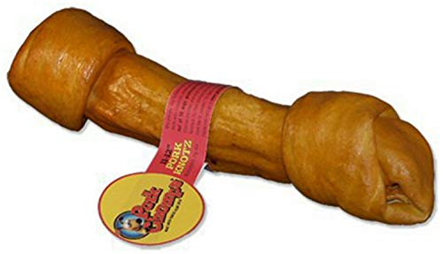 Pork Chomps Roasted Pork Skin Dog Chew, 11-inch Knot, 1 Count