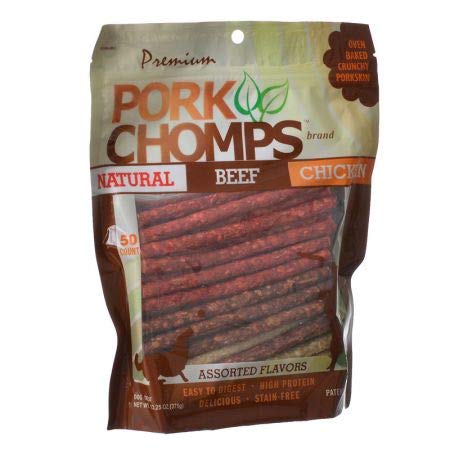 Premium Pork Chomps Assorted Munchy Sticks (10 Pack)