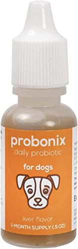 Probonix Probiotics for Dogs, Organic, Non-GMO Liquid Probiotic Drops, 8 Live Probiotic Strains to Help with Digestive Issues, Inflammatory Bowel Disease (IBD), Dental Health Issues, Allergies, Liver