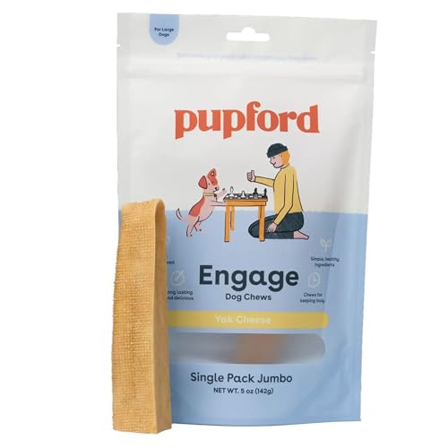 Pupford Yak Cheese Himalayan Dog Chews | for Aggressive Chewers | Durable & Long-Lasting Chews for Teething Puppies & Dogs Simple, Natural Ingredients, Low Calorie, Delicious Treat