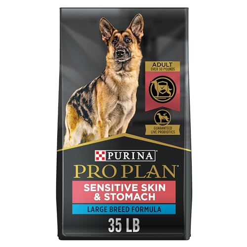 Purina Pro Plan Sensitive Stomach and Stomach Large Breed Dog Food, Salmon Formula - 35 lb. Bag