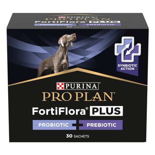 Purina Pro Plan Supplements FortiFlora Plus Dog Probiotic + Prebiotic Supplement, Canine Nutritional Supplement - (4) 30 ct. Boxes - 30x2 g/r