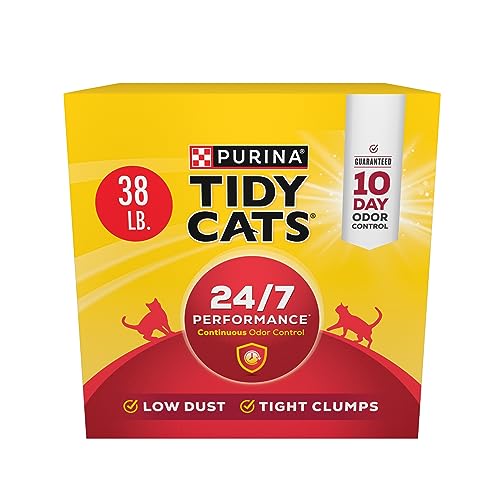 Purina Tidy Cats Clumping Cat Litter, 24/7 Performance Multi Cat Litter - 38 lb. Box