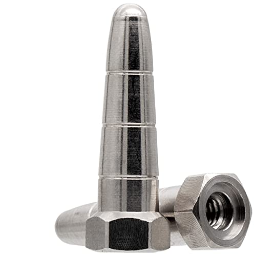 Replacement Prongs 1 Inch Stainless Steel Contact Points Compatible with Dogtra Remote Trainers and Bark Collars 1900S/ARC/iQ Plus/200C/280C/2700T&B/EDGE/YS-600/YS-300 - PetsTEK Brand - Made in USA