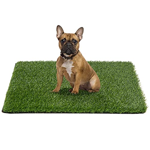 SHACOS Artificial Grass for Dogs 20"x25" Fake Grass Rug with Drainage Holes Grass Pad for Dogs Pet Turf Grass Dog Pee Grass Outdoor Permeable Reusable Potty Training Grass Balcony Decor