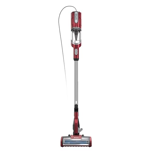 Shark HZ602 Ultralight Pet Pro Corded Stick Vacuum with PowerFins & Self-Cleaning Brushroll, Perfect for Pets, Converts to Hand Vacuum, Pet Power Brush, Crevice & Upholstery Tools, Comet Red