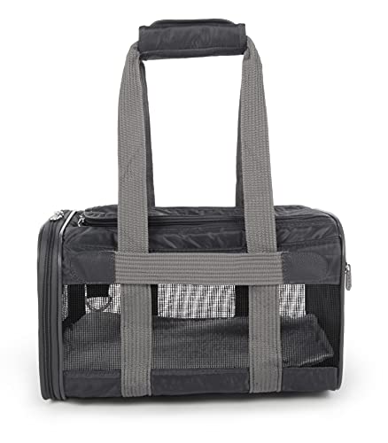 Sherpa Original Deluxe Travel Pet Carrier, Airline Approved & Guaranteed On Board - Charcoal Gray, Small