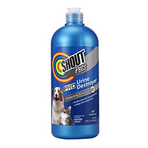 Shout for Pets Odor and Urine Eliminator - Effective Way to Remove Puppy & Dog Odors and Stains from Carpets & Rugs - Stain & Odor Eliminator - Shout Pet Urine Destroyer, Shout Stain Remover for Pets