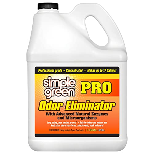 Simple Green Pro Outdoor Odor Eliminator 1 Gal Refill- Professional & Commercial Grade Enzyme Cleaner - Ideal for Farms, Athletic Facilities,