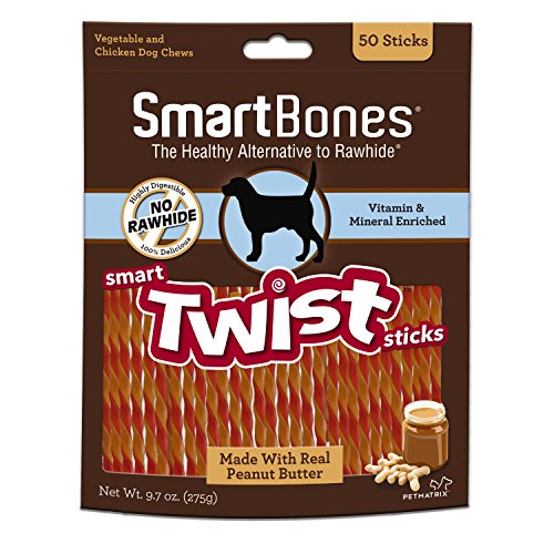 Smartbones 1200 Count Twists-Peanut Butter, One Size