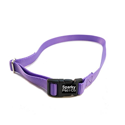 Sparky Pet Co 3/4" Solid Nylon Compatible with Petsafe Replacement Strap Compatible with Petsafe Stubborn Dog Stay + Play Wireless Fence Receiver (PIF00-13672) (Lavender)