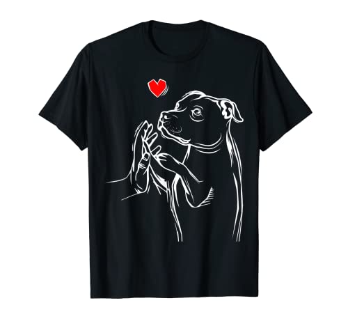 Staffordshire Bull Terrier Dog Love Women Girls T-Shirt