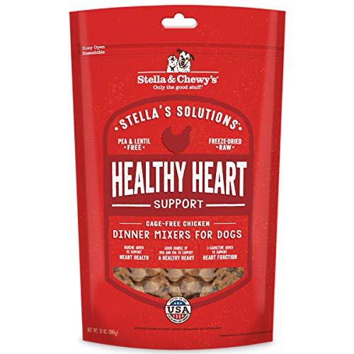 Stella & Chewy's – Stella’s Solutions Healthy Heart Support – Cage-Free Chicken Dinner Morsels – Freeze-Dried Raw, Protein Rich, Grain Free Dog Food – 13 oz Bag