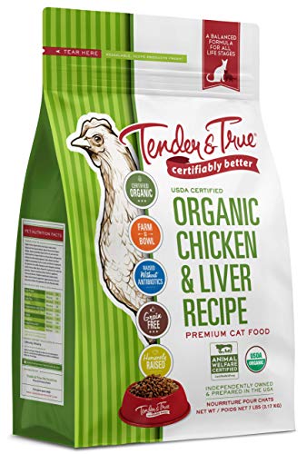 Tender & True Organic Chicken & Liver Recipe Cat Food, 7 lb