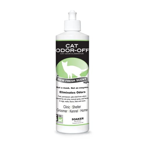 Thornell Cat Odor-Off Pet Odor Eliminator Spray – Fresh Scent 16oz Ready to Use Cat Urine Odor Eliminator Spray for Pet Urine Odor, Tomcat Spray & Feces on Carpet, Litter Boxes & More