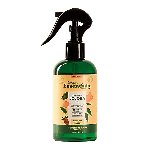 TropiClean Essentials Jojoba Oil Cologne & Deodorizing Spray - Condition The Coat - Balance Oil Production - Derived from Natural Ingredients