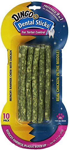 United Pet Group 26010 Dingo Dental Munchy Stix Pet Treat