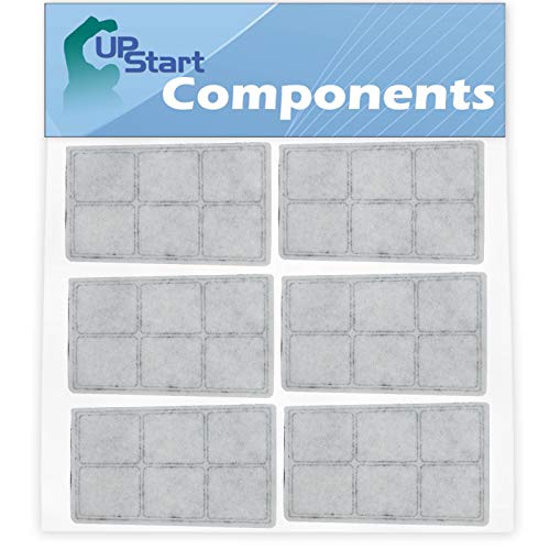 UpStart Components 6-Pack Premium Pet Water Fountain Charcoal Filter Replacement for Petsafe Drinkwell Multi-Tier Pet Fountain - Compatible with PetSafe Drinkwell Filters #2 PAC00-13070 Brand