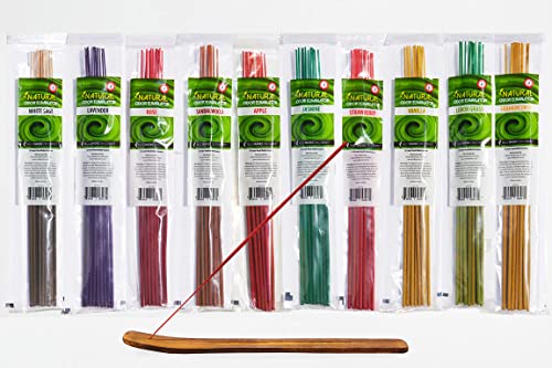 Utopia Scents Odor Eliminator Incense Sticks Variety Pack – Natural Clean Air Technology Neutralizes Cooking, Smoking and Pet Odors – 120 Hand-Dipped Pieces in 10 Aromatic Scents