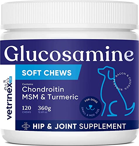 Vetrinex Labs - Glucosamine Chews for Dogs - Hip & Joint Supplement - Arthritis & Surgery Pain Relief - Mobility Enhancement