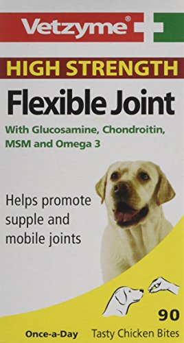 Vetzyme Bob Martin High Strength Flexible Joint for Dogs, 30 Tablets, Tasty Chicken Bites