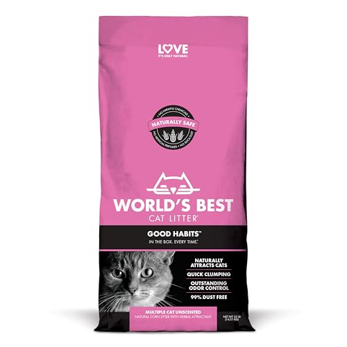 WORLD'S BEST CAT LITTER Good Habits Attractant Cat Litter, 32-Pounds