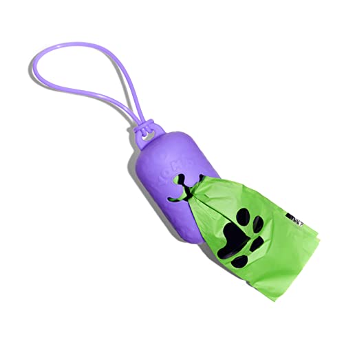 Yomp Poop Bag Dispenser - Reusable, Silicone, Dog Poop Bag Dispenser (Comes With Starter Roll of Compostable Poop Bags)