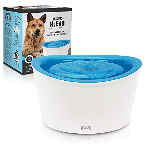 Zeus Fresh & Clear Elevated Dog and Cat Water Dispenser, Large Drinking Water Fountain with Purifying Filter, 6L Capacity, 1 Count (Pack of 1)