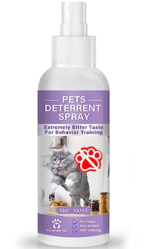 ZNFSZ Cat Deterrent Outdoor&Indoor, Cat Deterrent Spray, Cat Repellent Outdoor to Keep Cats Away, Cat Repellent Spray for Furniture, Prevent Scratching, Digging&Biting, Nontoxic