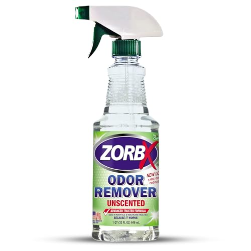 ZORBX Unscented Odor Remover Spray - Perfect Solution for Strong Odor | Advanced Trusted Formula & Fast-Acting Odor Eliminator for Dog, Cat, Puppy (32oz.)