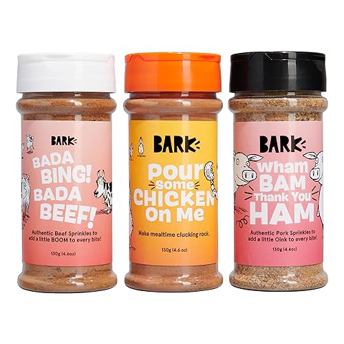 Barkbox – Dry Dog Food Topper Variety 3 Pack – Ham, Beef & Chicken - Protein Rich, Grain Free – Meal Enhancer for Large & Small Breeds