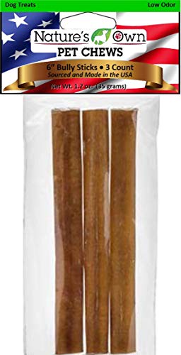 Best Buy Bones Nature's Own USA Low Odor Bully Sticks Dog Chew