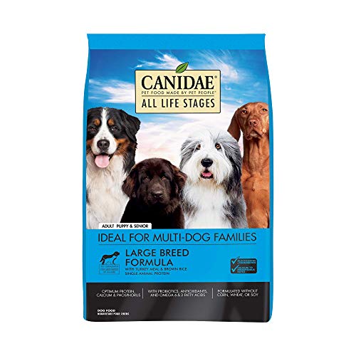 Canidae All Life Stages Premium Dry Dog Food for Large Breeds, All Ages, Turkey Meal & Brown Rice Formula, 40 lbs.