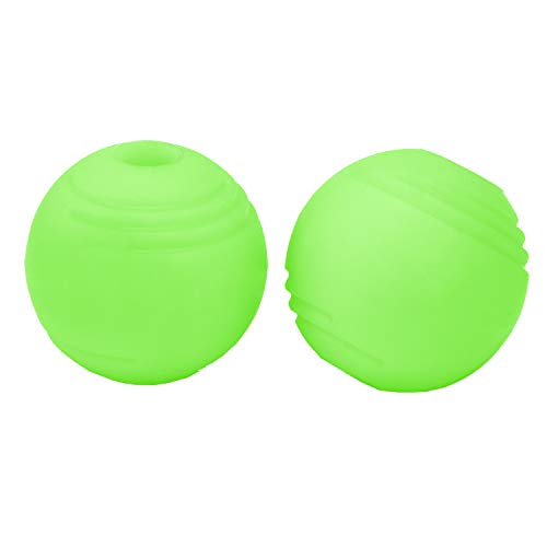 Chew King Glowing Fetch Ball, Dog Ball Toys, 3 Inch (Pack of 2), Fits Ball Launcher