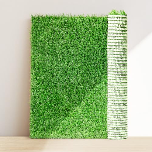 Dog Potty Training Grass Pad with Drainage 39.4''x59.1'',Washable Artificial Grass for Indoor Outdoor Garden Lawn Decoration,Dogs Potty Training Grass Pad,Synthetic Grass for Balcony,Patio,Deck,Yard