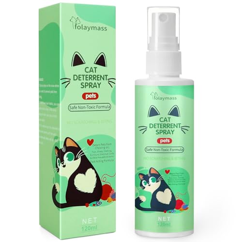 folaymass Cat Spray Deterrent, Cat Deterrent Spray, Cat Scratch Furniture Protector, Cat Repellent Spray