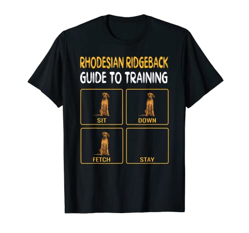 Funny Rhodesian Ridgeback Guide To Training Dog Obedience T-Shirt