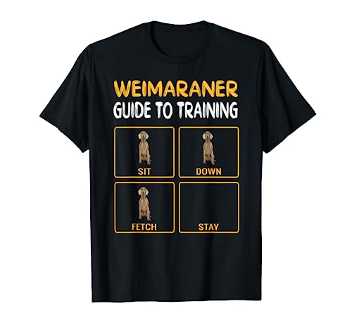 Funny Weimaraner Guide To Training Dog Obedience Trainer T-Shirt