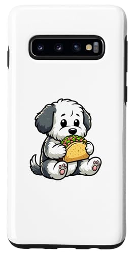 Galaxy S10 Old English Sheepdog Taco Lover Funny Dog Mexican Food Case