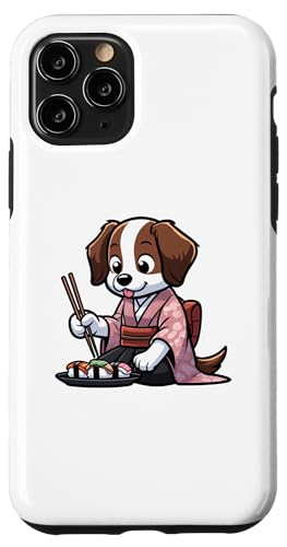 iPhone 11 Pro Brittany Spaniel Sushi Funny Dog Japanese Food Case