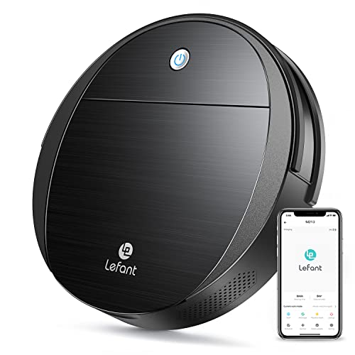 Lefant Robot Vacuum and Mop, 2200Pa Suction, Small Body Design, WiFi/App/Alexa Control, Automatic Self-Charging Vacuum Robot, Ideal for Pet Hair/Hard Floor/Low Pile Carpet, M213