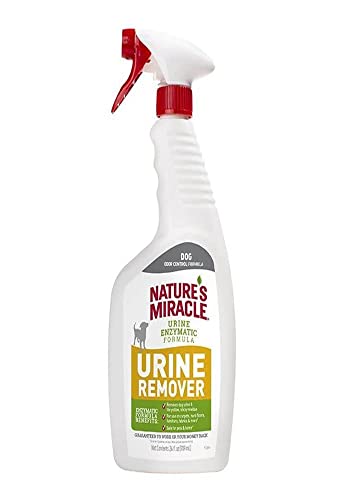 Nature's Miracle Dog Urine Remover, 24 Oz, Enzymatic Formula, Multicolor, 24.00 Fl Oz (Pack of 1)