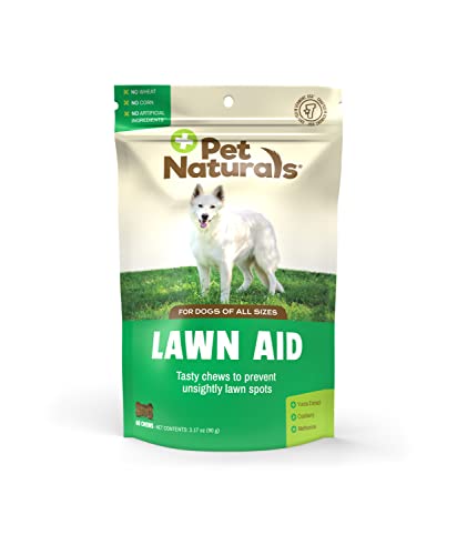 Pet Naturals Lawn Aid Dog Urine Neutralizer for Lawn - 60 Chicken-Flavored Chews - Healthy Dog Treats for PH Balance in Urine Maintain Green Grass and Support Bladder & Urinary Tract Health​