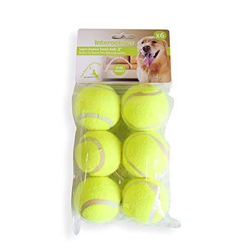 PetPrime Dog Automatic Ball Launcher Dog Interactive Toy Dog Fetch Toy Pet Ball Thrower Throwing Game 6 Tennis Balls Tennis Ball Launcher for Dogs Included Launch Distance 10-30ft (Ball of Launcher)