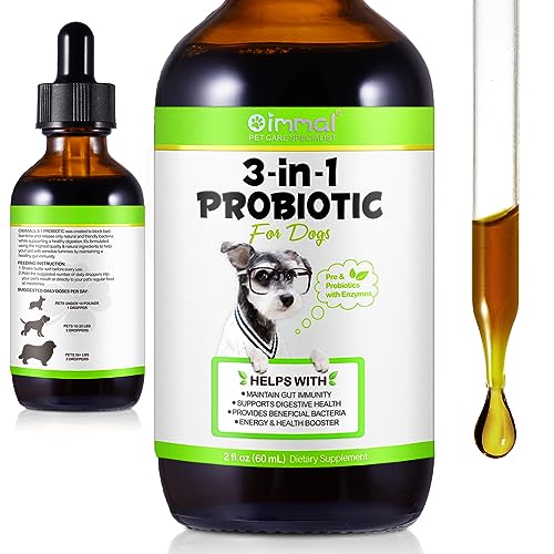 Probiotics for Dogs, Cat Probiotic, Probiotics for Digestive Health, Supplement for Gut Health & Beneficial Bacteria, Digestive Enzymes with Probiotics and Pure Prebiotics, Puppy Probiotic