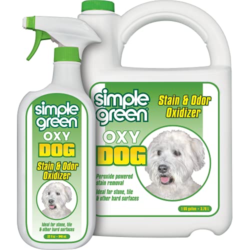 Simple Green Oxy Dog Stain and Odor Oxidizer – Peroxide Cleaner for Urine, Feces, Vomit, Drool
